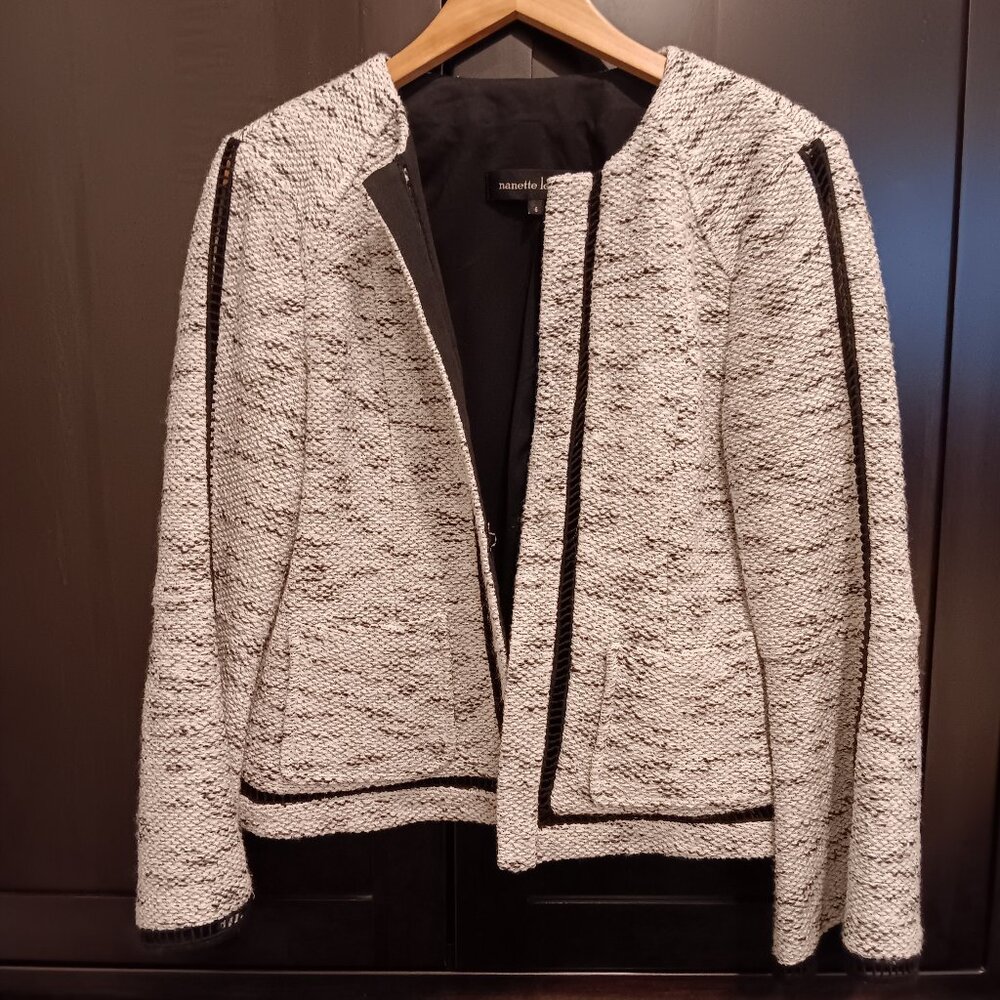 Nanette Lepore Tweed Jacket One Closure size 6